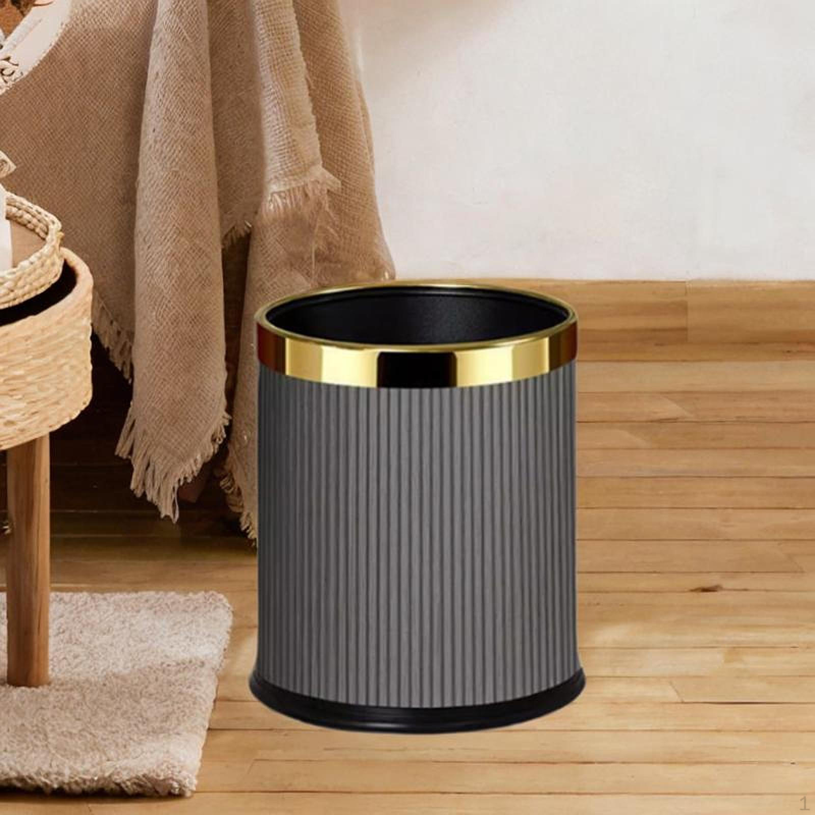 

Контейнер для мусора, 10 л, без крышки, многофункциональное портативное ведро для мусора с открытым верхом для ресторана серый