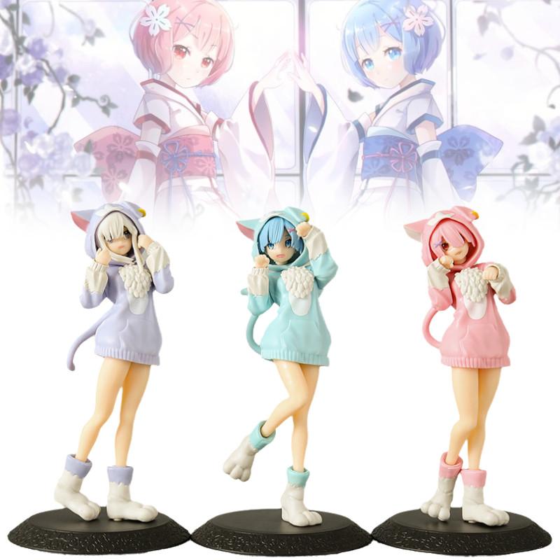 Stunning Pvc Rem And Ram Figurines From Rezero Anime With Captivating Design