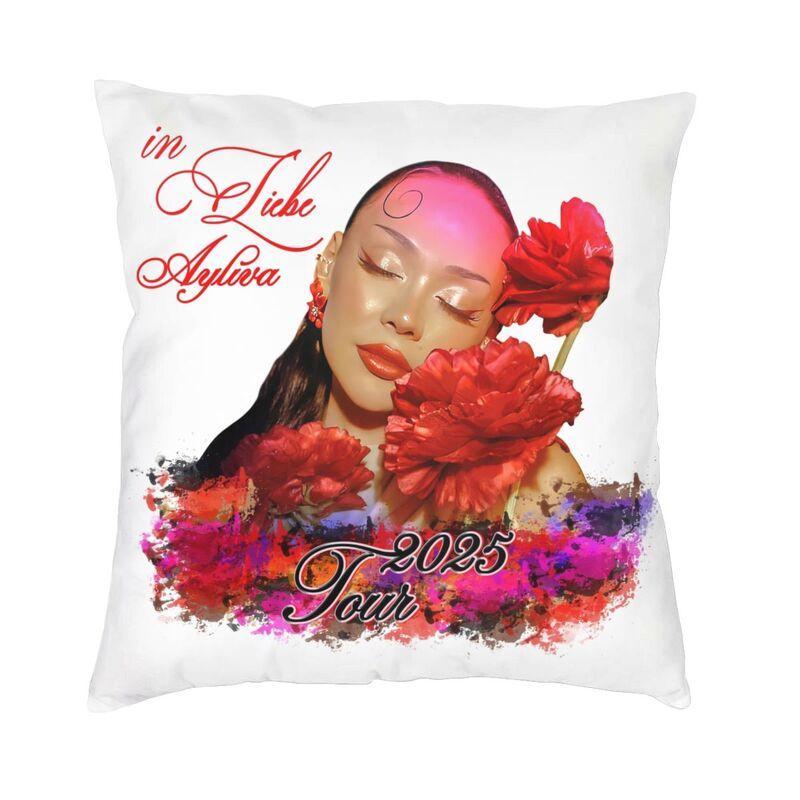 

Germany Ayliva Singer And Musician Cushion Cover Two Side 3D Printing Throw Pillow Case for Car Fashion Pillowcase Home Decor 30x30cm 12x12in