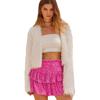 New Hot Style Spicy Girl Sequin Mini Skirt: Sexy, Solid Color, Pleated Design