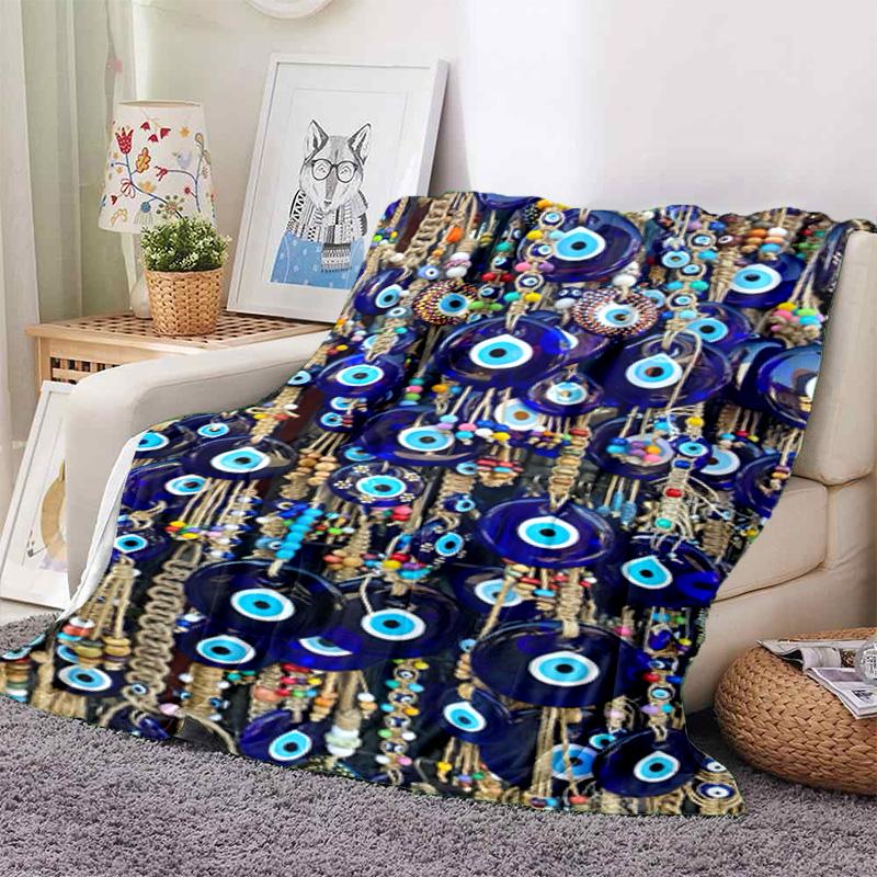 Mystic Eye Art Blanket Soft And Portable Four Season Home Bed Sofa Blanket Office Travel Lunch Break Warm Blanket A3