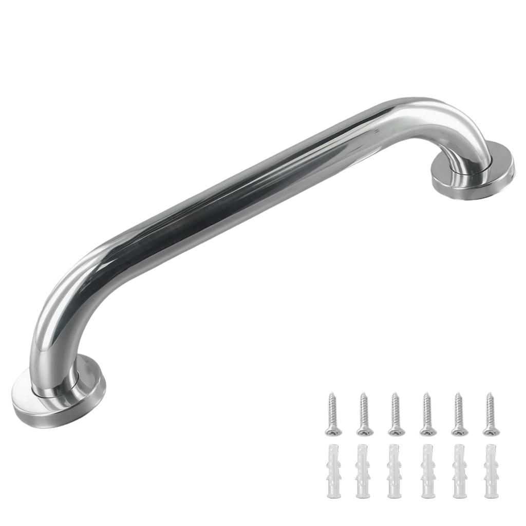 Rail Stainless steel Silver Handgrip Support Tub Grip 300/400/500mm Shower Bar Bathroom Safety Hand Towel Wall