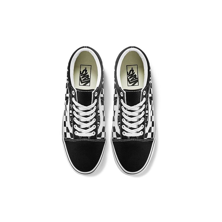 Vans Old Skool Checkerboard Casual Lightweight Breathable Low-Top Skate Shoes Unisex sneaker Black White VN0A7Q2J6UP