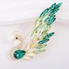 French Ollie Crystal Exquisite Corsage Elegant Luxury Peacock Suit Dress Pin Temperament Decorative Brooch