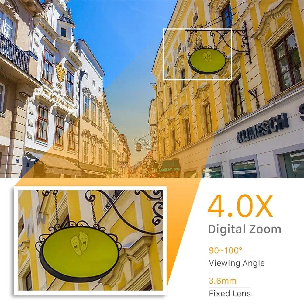 Intelligente 10X Zoom Wifi PTZ Kamera Außenbereich Hausüberwachung Videoüberwachung 5MP Drahtlose IP-Kameras KI Automatisches Personentracking
