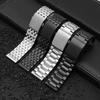 Watchbands Silver 24mm 28mm 30mm Band Width High Quality Stainless Steel  Wrist Watch Band Strap Bracelet Mens Promotion