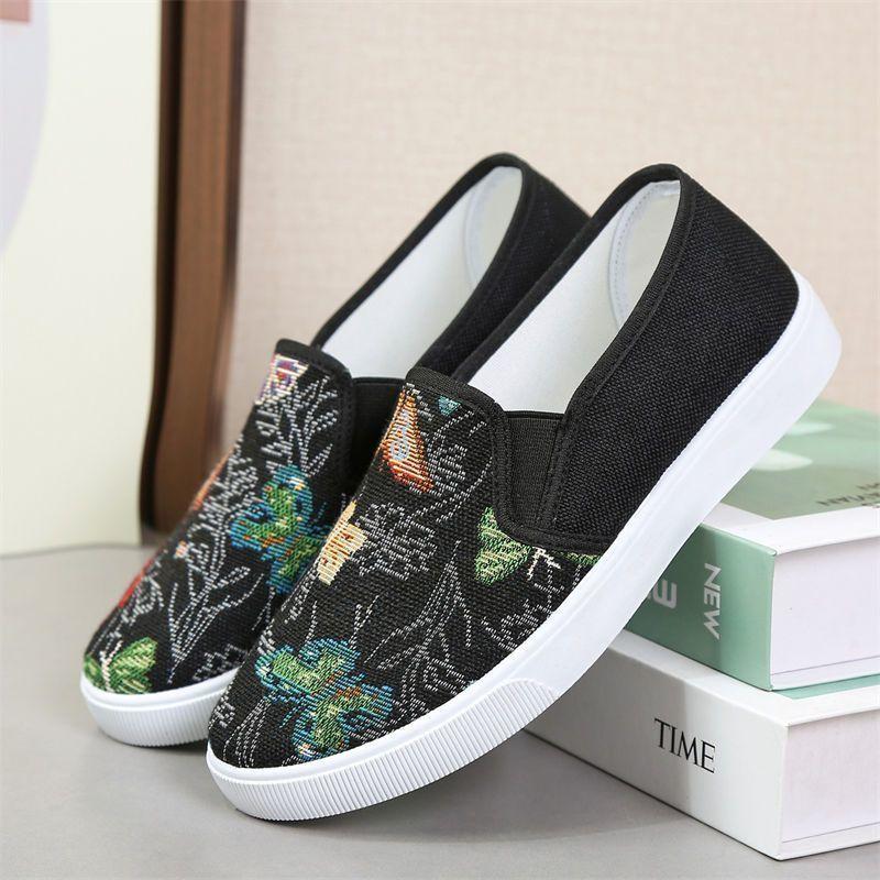 Summer Canvas Shoes for Women Fishermen Anti Slip Breathable Versatile Board Shoes for Women