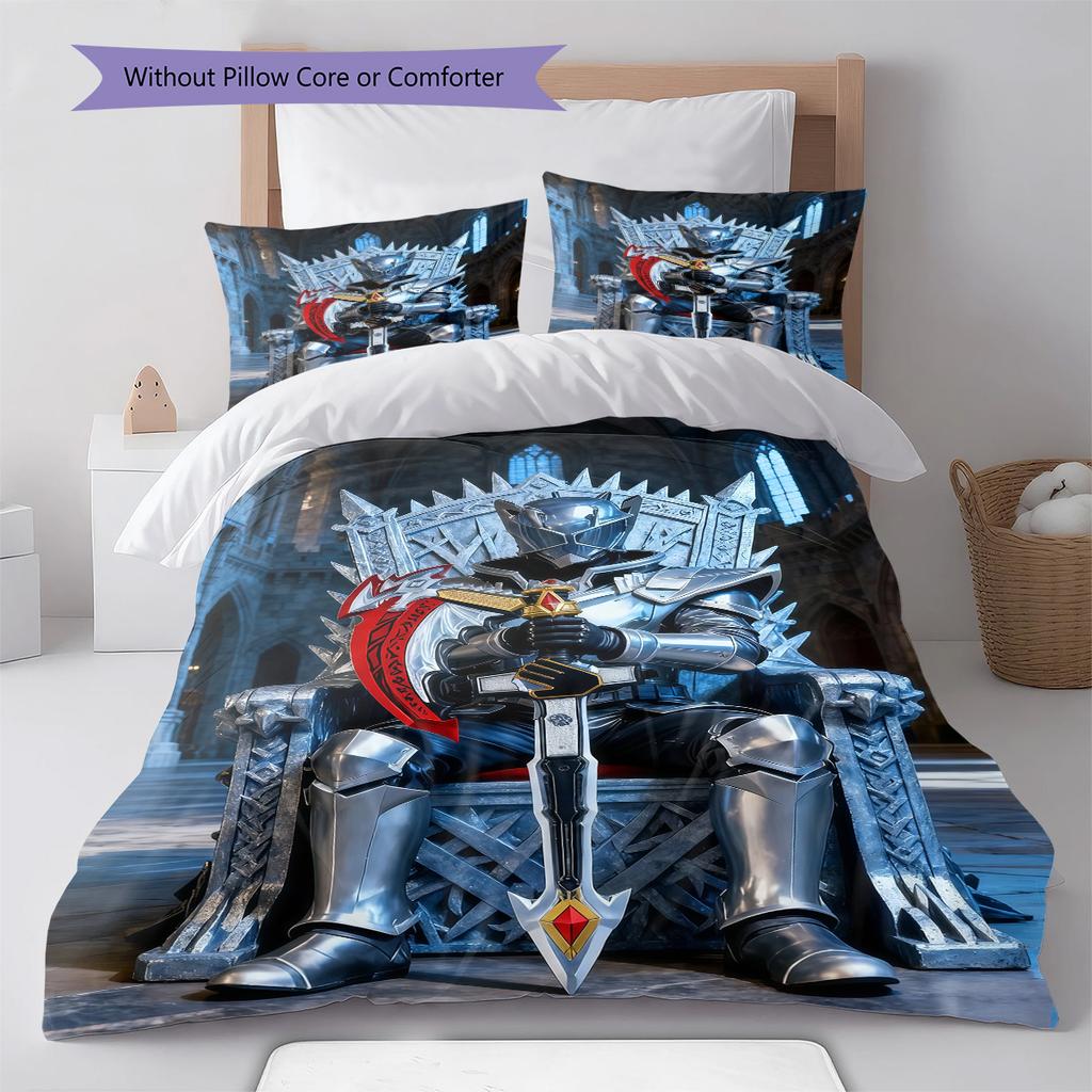 Kamen Rider Dynamic Armor Bettwäsche-Set Anime Bettbezug Polyester Weiche Bettwäsche Einzelbett Doppelbett Queen King -QJY
