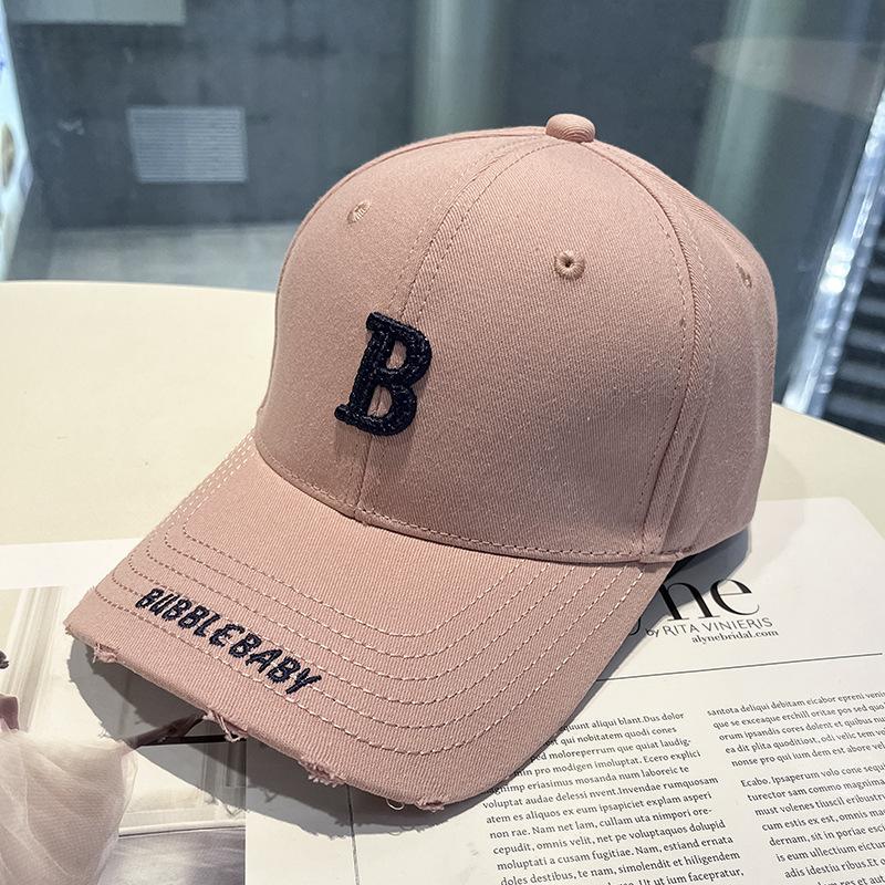 Spring and Summer Embroidery Letter Hat Men and Women Korean Style Fashion Sun Protection Baseball Hat Duck Tongue Couple