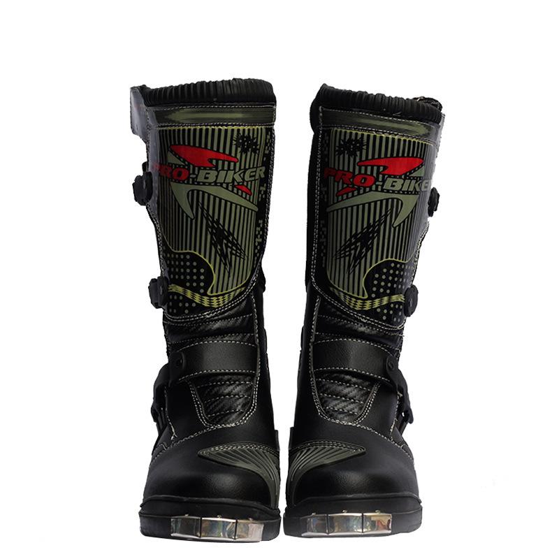 

RidingStripe Off-road Motorcycle Riding Shoes Boots Long Racing Anti-collision Anti Fall Men Women 45 чорний