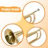 Trumpet Bugle Brass Instrument,Easy Handling Musical Instrument Cavalry for School Band