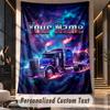 Truck (50) Theme Custom Tapestry Personalized Custom Name Text Wall Hanging Tapestry Home Decor Background Cloth