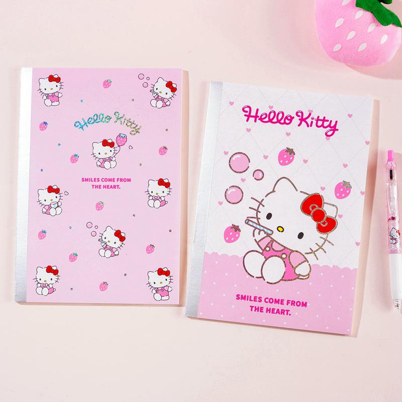 Hello Kitty Strawberry Wireless A5 Notebook - Cartoon Memo & Practice Book