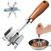 304 Stainless Steel Meat Chopper, Multi-Purpose Potato Masher, Jam Mixing Smasher Tool, Manual Ground Meat Breaker for Kitchen, Silver