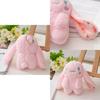 Cute 12cm Plush Bunny Keychain Realistic Rabbit Doll For Bags And Keys In Pink And White