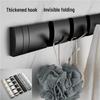 Foldable No-Drill Wall-Mounted Invisible Coat Hook for Dressing Room or Door