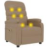 Massage Chair Cappuccino Brown Artificial Leather