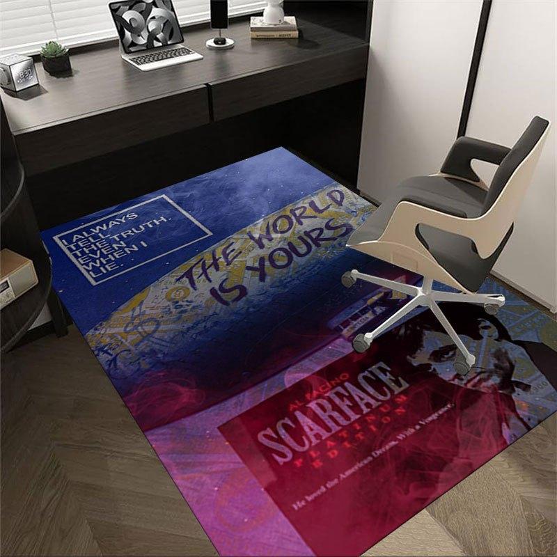 

1 шт. Килимок для офісного крісла Scarface, м який, зручний, для будь-якої пори року, ідеально підходить для дому, спальні або офісу, ідеальний подарунок для 60cm by 90cm