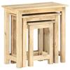 VidaXL Tables gigognes 3 pcs Bois solide de manguier