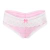 LittleForBig Women's Mesh Panties, Pink Princess, 3-Pair Set, Size S