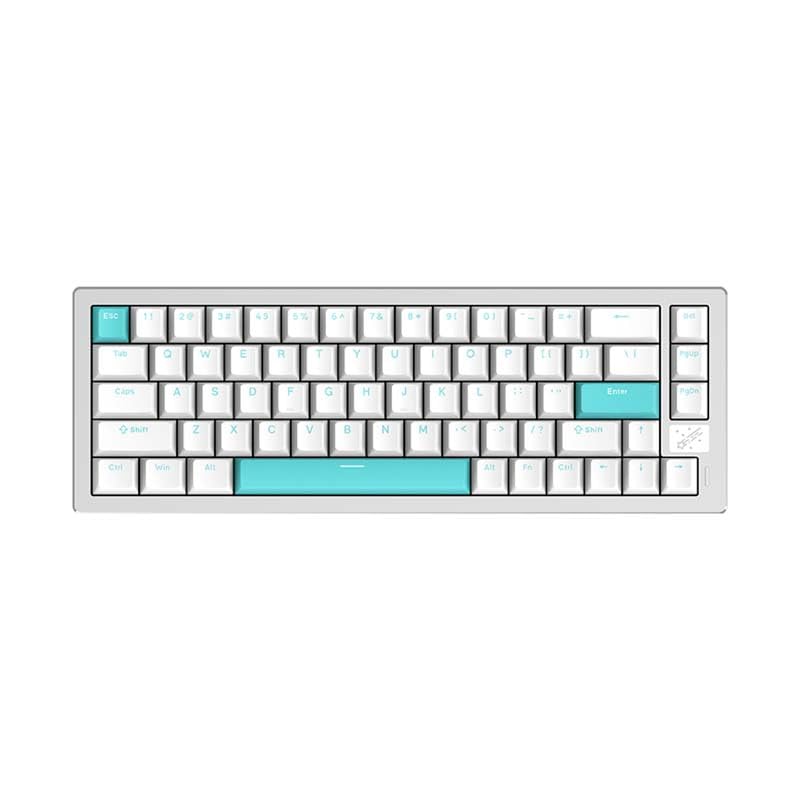 

ATK Rapid Trigger Gaming Keyboard ATK68 V2 PRO Turquoise Adjustable Actuation 8K Polling Low Aluminum Poron Foam Gasket Mounting PBT Keycaps Blue,