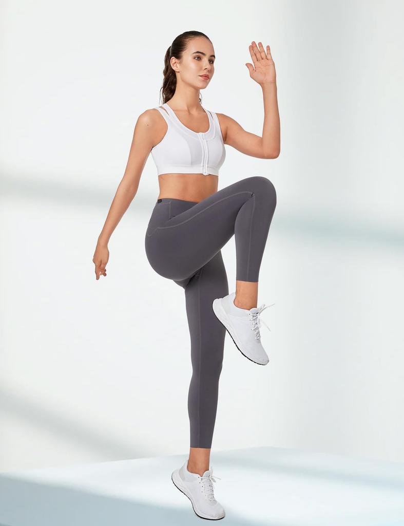 Yvette Sports No Front Large High Integrated Layered Quick Sports Sports White Bra, Bounce, Opening, Size, Support, Cup, Cloth, Drying, Mesh, Women's