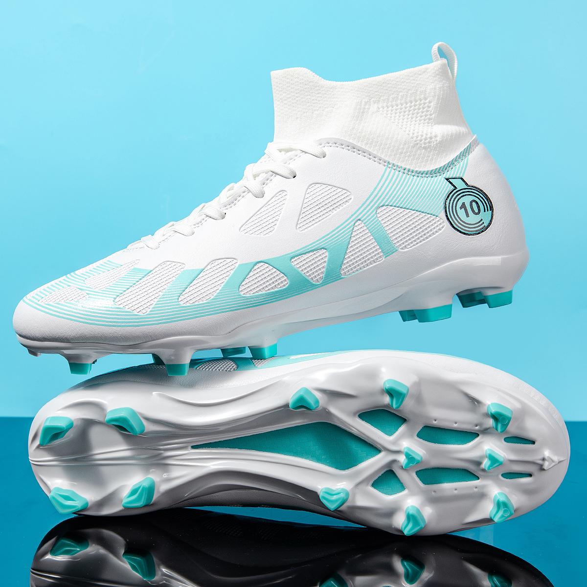 Breathable football shoes with FG/AG long studs, wear-resistant and anti slip, are essential for fans 45