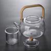 1000ml for Boiling Water and Steaming Tea Tea Pot Glass Teapot High-temperature Resistant Thickened Heat-resistant Glass Teapot