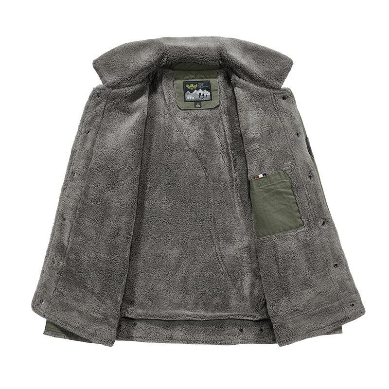 Large Men's Cotton Winter Outdoor Work Clothes Casual Military Coat Jacket