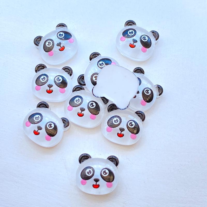 30Pcs New Mini Cute Little Panda Flat Back Resin Scrapbooking DIY Jewelry Craft Decoration Accessorie