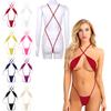Women's Sexy Lingerie Bodysuit: Criss Cross Backless Teddy with Adjustable Straps Thong for Boudoir & Special Nights