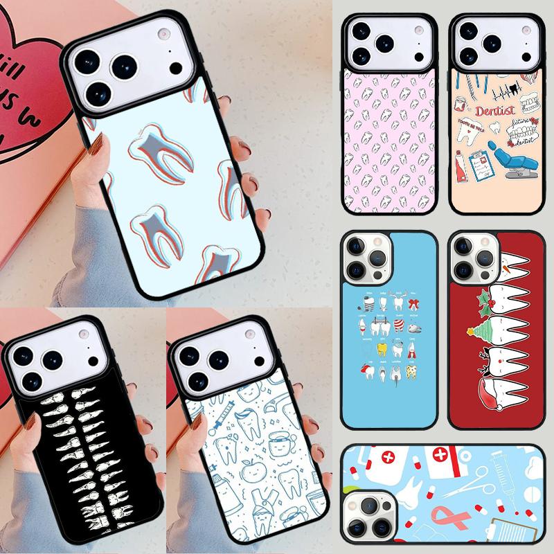 Dentist Dental Tooth Nurse Funda Phone Case For iPhone 17 Air 14 15 13 12 Max Cover For Apple 14 15 16 16e 11 Pro Max Plus