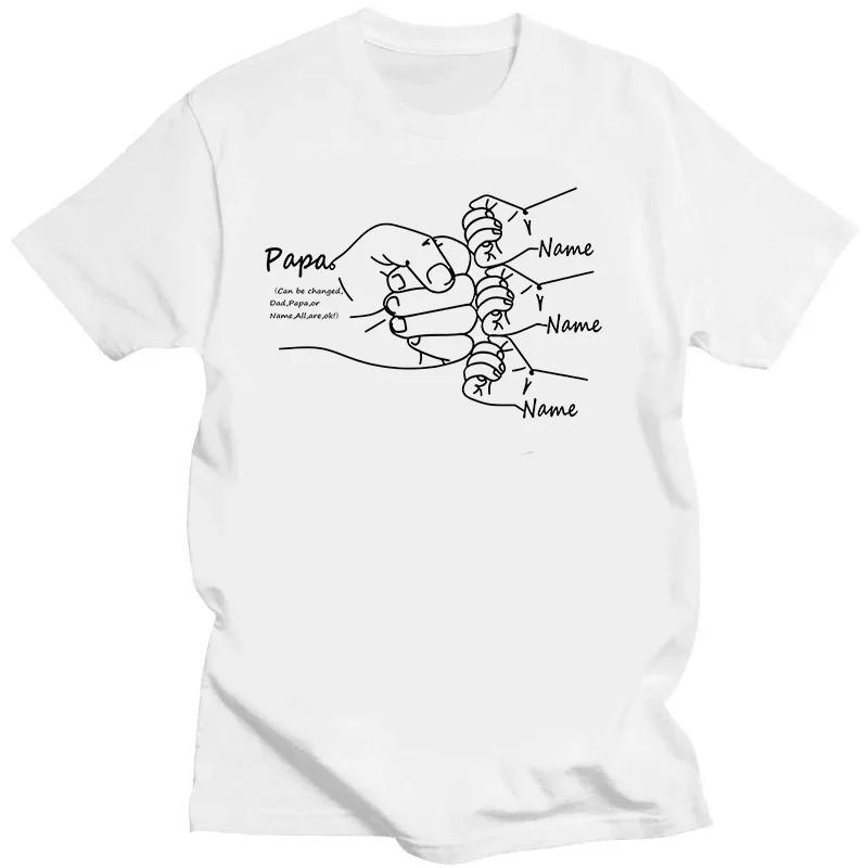 

gift Hand Drawn Daddy Child Fist Bump Unisex Women Funny Cute TShirt Dad Personalized Graphic T shirts Fathers Day Custom tshirts M
