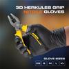 Heavy Duty Nitrile Gloves 8Mil Extra Thick Mechanic Home Garden Disposable Glove with Textured Grip Antislip Safety Work Gloves