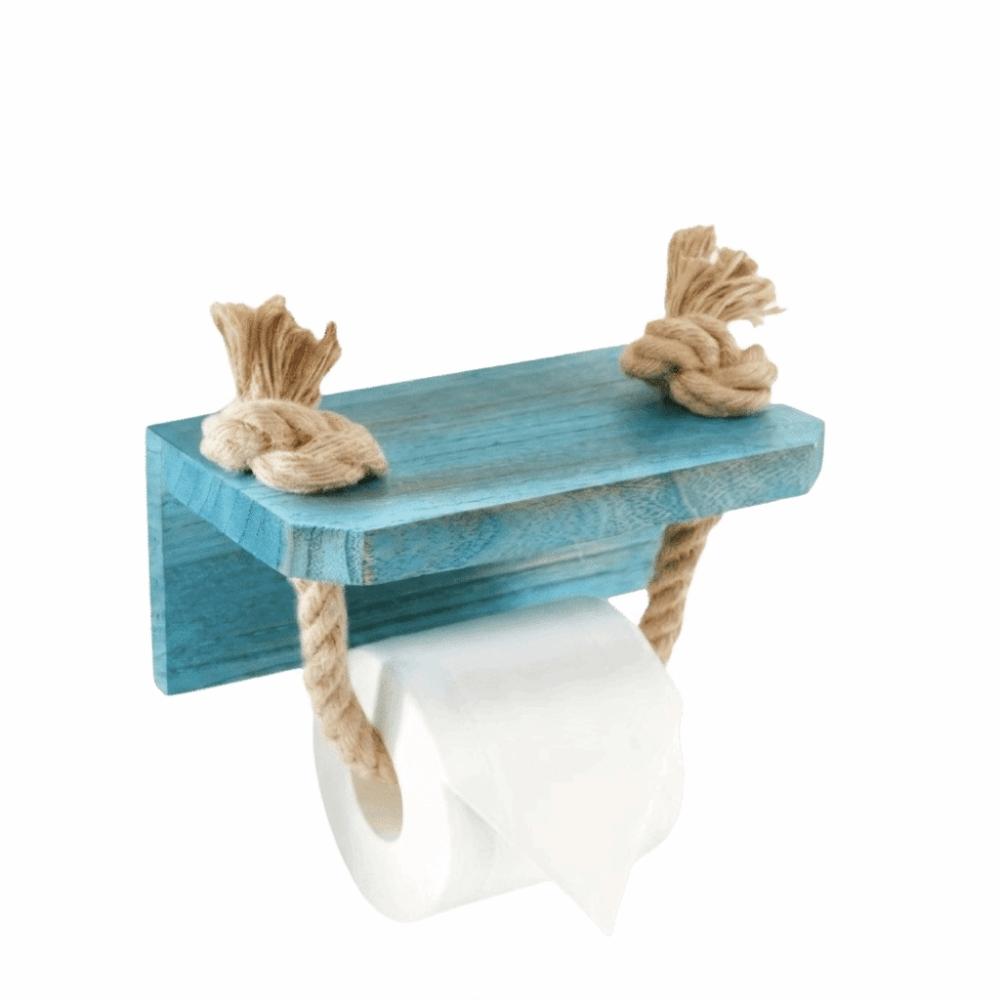 Space-Saving Toilet Paper Holder Rustic Maritime Rope Paper Holder Bathroom Organizer Bathroom