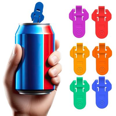 6 Pezzi Apriscatole Colorati Manuale Apribottiglie Birra Antiruggine Riutilizzabile Strumenti Rapidi per Aprire Lattine per Bevande Gassate