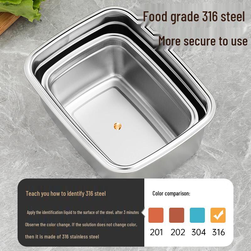 GOWKE 316L Stainless Steel Food Storage Container
