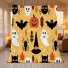 Halloween Christmas Themed Flannel Fleece Blanket Lightweight, Soft Warm Cozy Throw for Home, Window Seat, Indoor Couch Decor & Relaxing Use