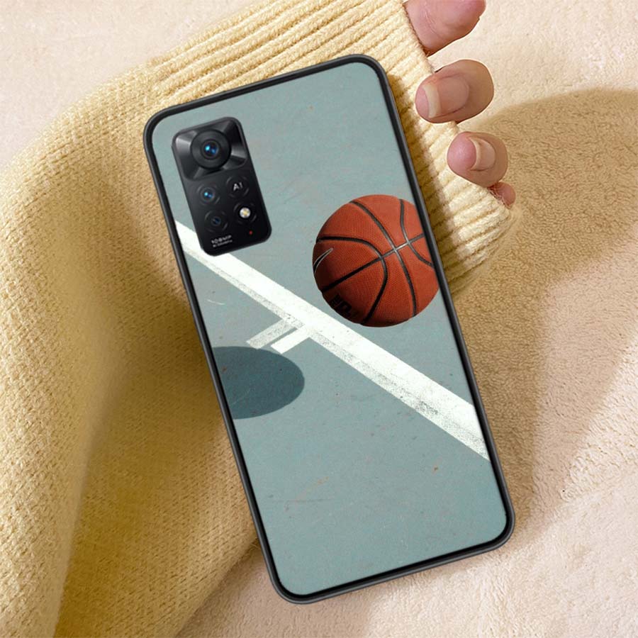 Basketball Basket Phone Case For Redmi 13C 14C Note 14 13 Pro Plus 5G Clear Capa 12 12C 10A 10C 10 9A 9C 9T 9 8 Pro Cover TPU Sh