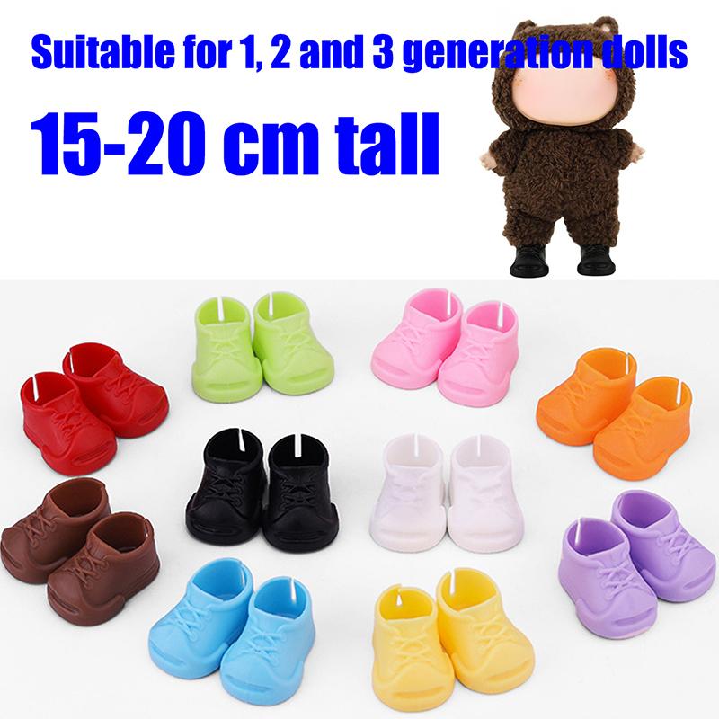 15/17Cm Doll Shoes Plastic Mini Shoes For Dolls Mini Finger Shoes Clothing Accessory For 6.9 Inch Dolls Blind Box Doll