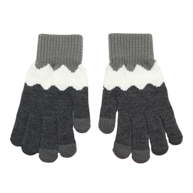 Damen Strickhandschuhe Winter Touchscreen-Handschuhe Warm und Kältebeständig Strickhandschuhe