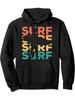 Retro Vintage Surfing Gift for Surfers Pullover Hoodie - Comfort Meets Style - Best Gifts for Dad Mom Sister Brother FriendsCrew N