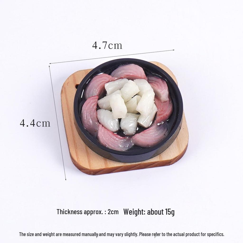 3D Teppanyaki Steak and Sushi Keychain - Japanese Food Toy Bag Charm
