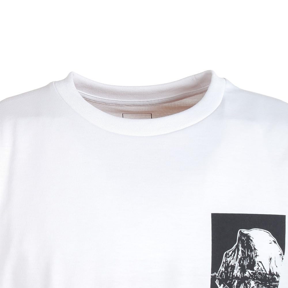The North Face Short Sleeve Half Dome UV White Men's Two-Gray Tee, Moisture-Wicking, Quick-Drying, Antibacterial, Odor-Resistant, Anti-Static,