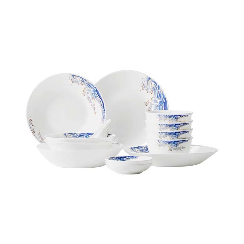 Corelle White Jade Magnolia Dinnerware Set