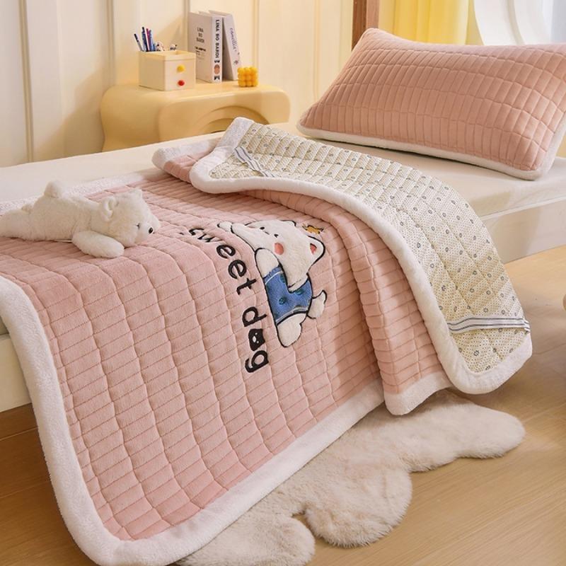 milk fleece bed padded soft bed mattress winter warm single student dormitory mattress
