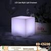 LED Square Bar Table Lamp - Creative, Colorful Decorative Light for Restaurants