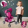 [PACZB] Foldable Princess Doll Stroller PINK X23