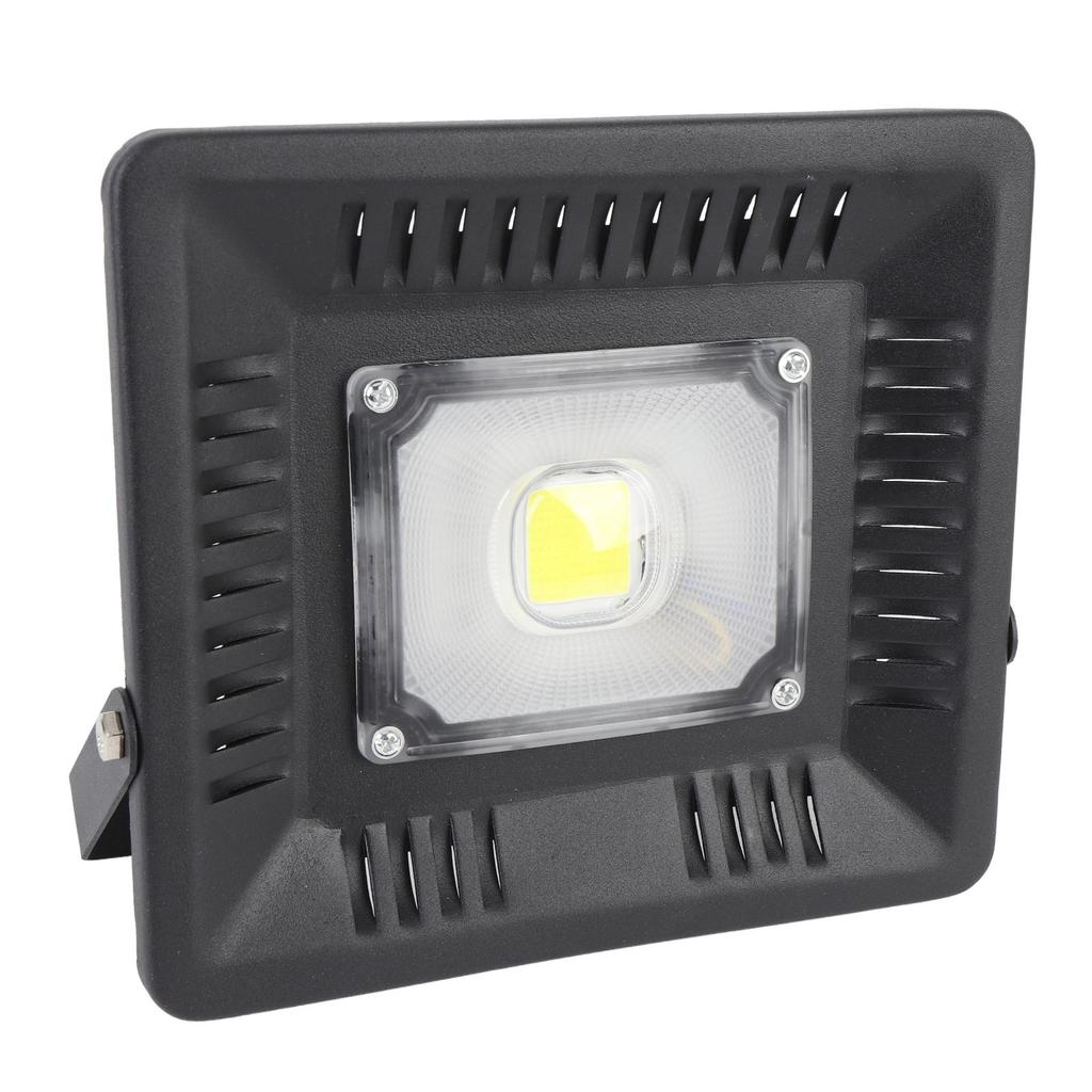 50W LED Flood Light IP65 Rain Proof Hardwired 5000LM Super Bright Floodlight with Adjustable Metal Bracket for Outdoor