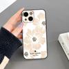 K-Kates S-Spades Flower Phone Case For Iphone 17 Pro Max 16 15 14 Pro Max 13 Mini 11 12 Xr X Xs SE Plus Back Cover